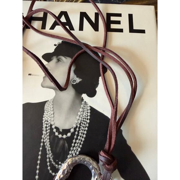 Boho Hippie Christian Heart Cross Adjustable Slip Knot Leather Necklace - Picture 5 of 5